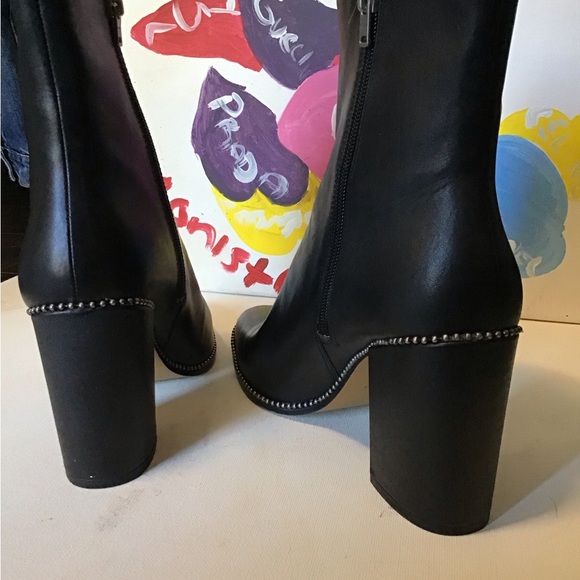 Coach Black Leather Bead Chain Ankle and Bottom Size 11 - Picture 4 of 6